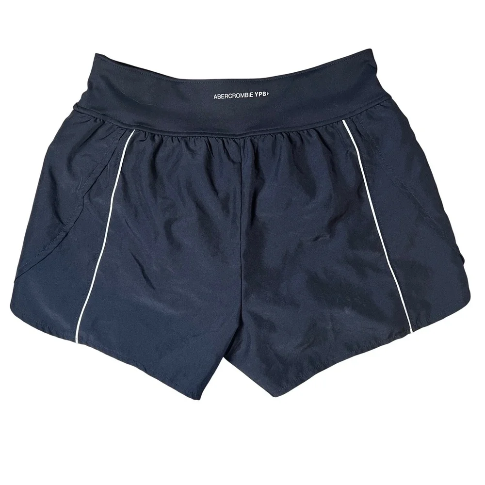 Abercrombie Kids YPB Shorts Kids 15/16 Black Moisture Wicking Piping Liner